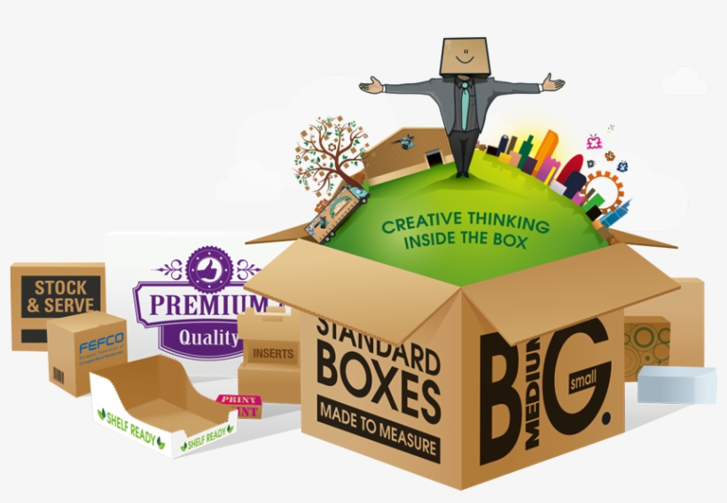 The Box Factory Logo Corrugated Box Collection - Illustration, transparent png
