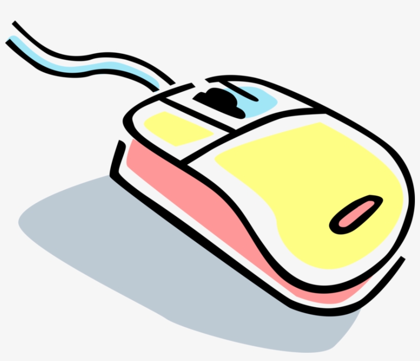 Vector Illustration Of Computer Mouse Pointing Device, transparent png