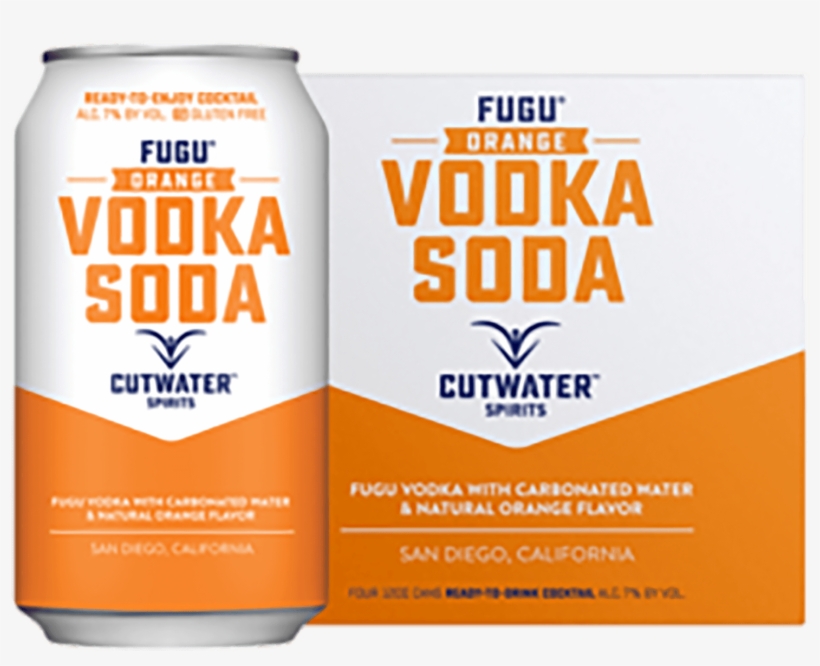 Cutwater Spirits Fugu Orange And Vodka Soda - Beer, transparent png