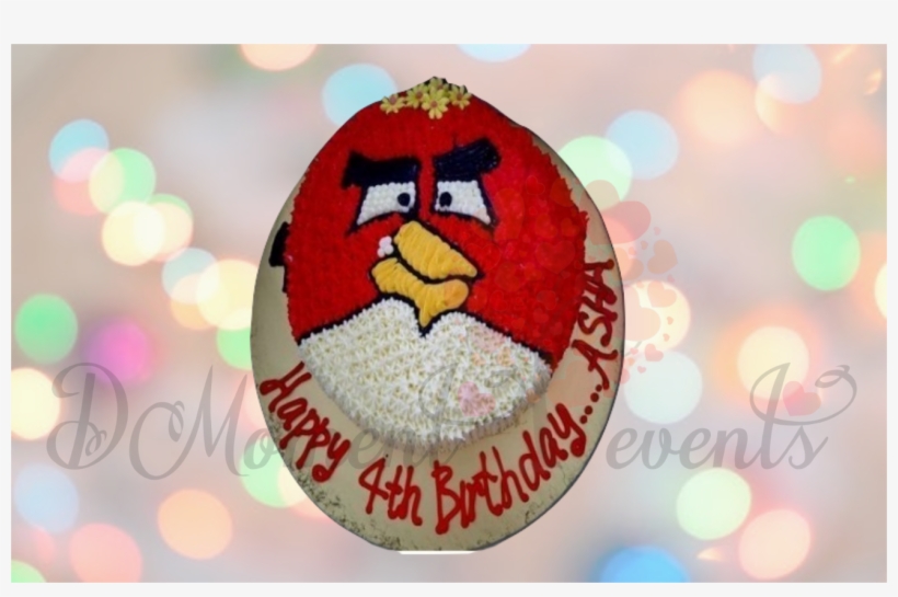 Angry Bird Face Cake - Pineapple 2 Tier Cakes, transparent png