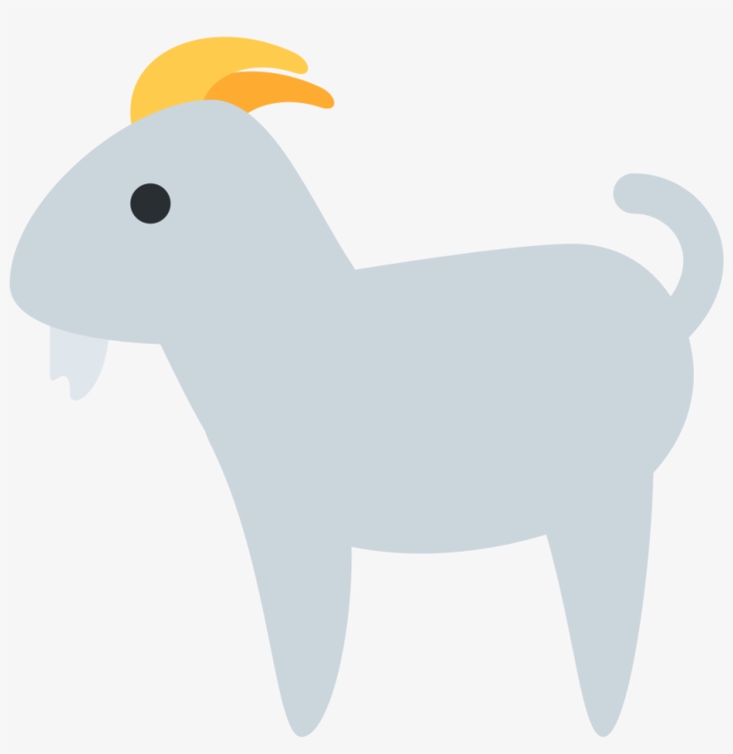 File - Twemoji2 1f410 - Svg - Goat Emoji Twitter, transparent png