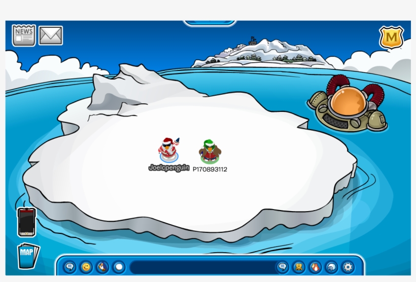 ~minimonos Bannas ~minecraft Cows - Club Penguin Crack The Iceberg, transparent png