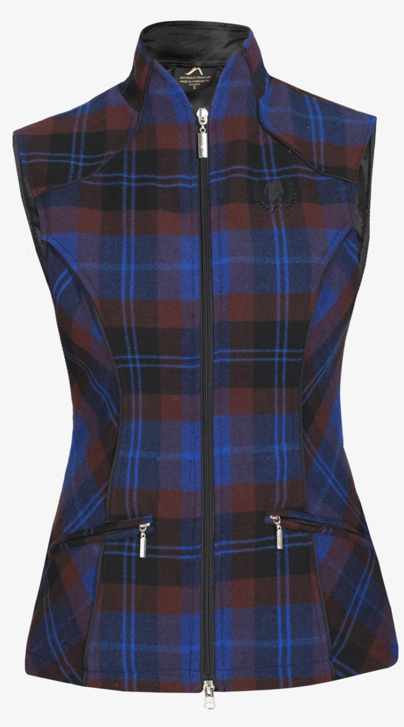 Arista Plaid Vest Blue, transparent png