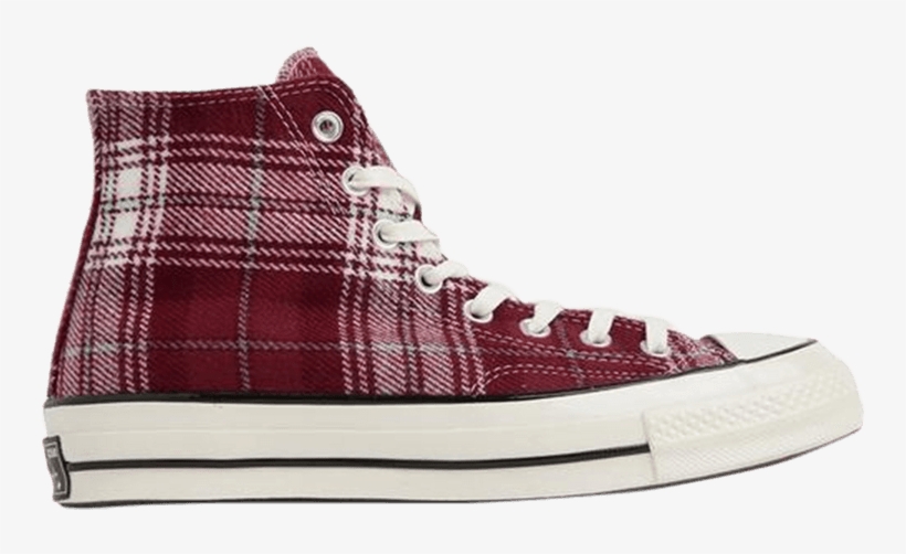 Converse Chuck Taylor All Star 70 Hi 'plaid Pack' - Converse Dark Burgundy, transparent png