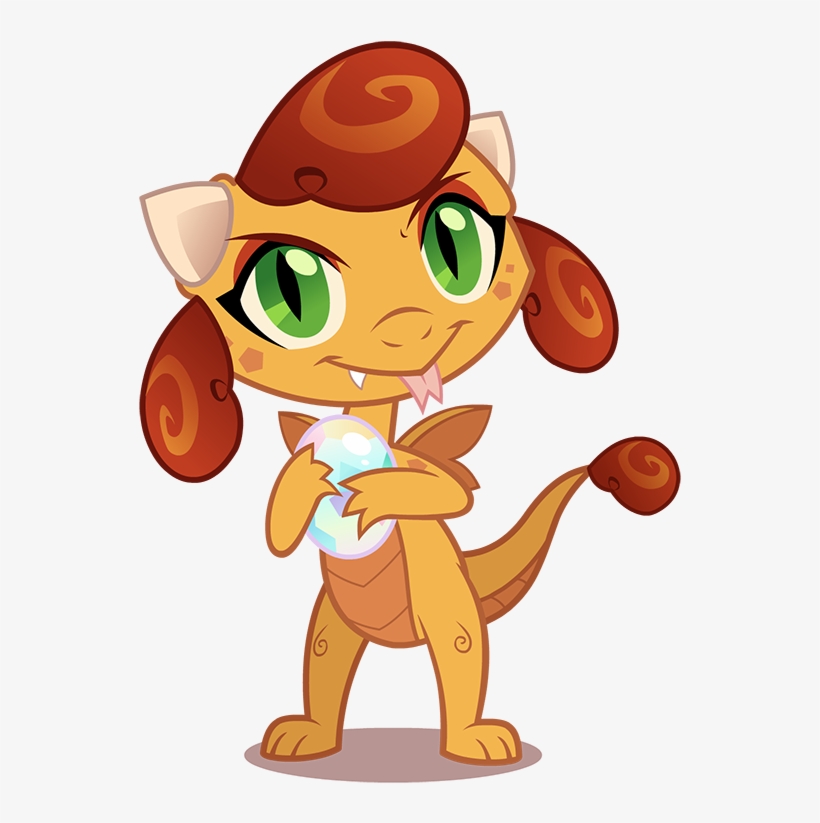 Heilos, Baby Dragon, Cute, Dragoness, Gem, Horn, Oc, - Cartoon, transparent png