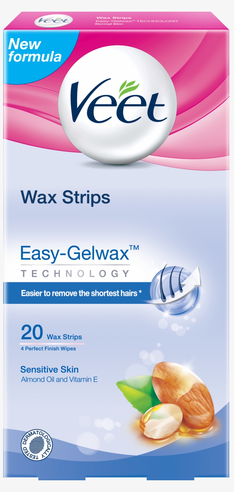 Veet® Wax Strips Sensitive Skin - Veet Wax Malaysia, transparent png