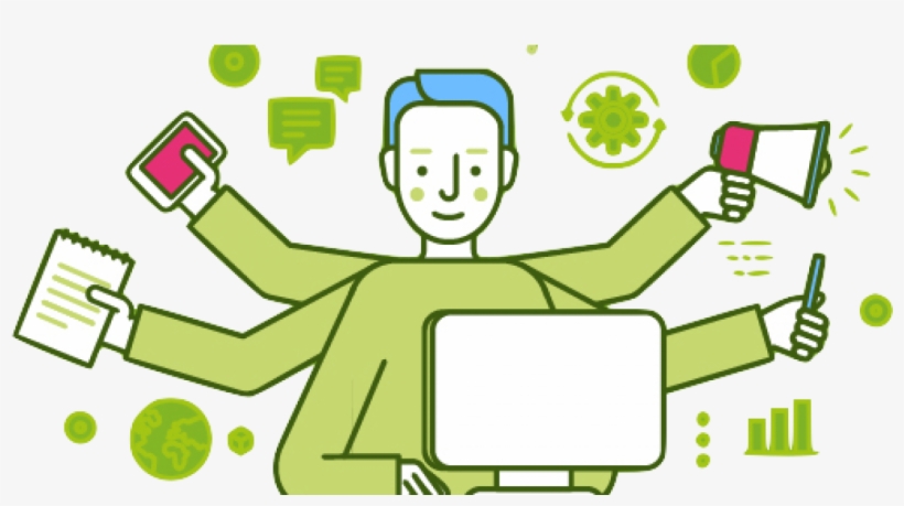 If You Are A Freelancer Or Contractor, Gorilla Offers - Caucasian Woman Multitasking Vector Banker, transparent png