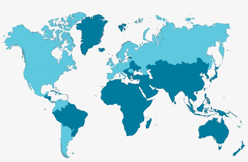 Contact Us - World Map Aqua, transparent png