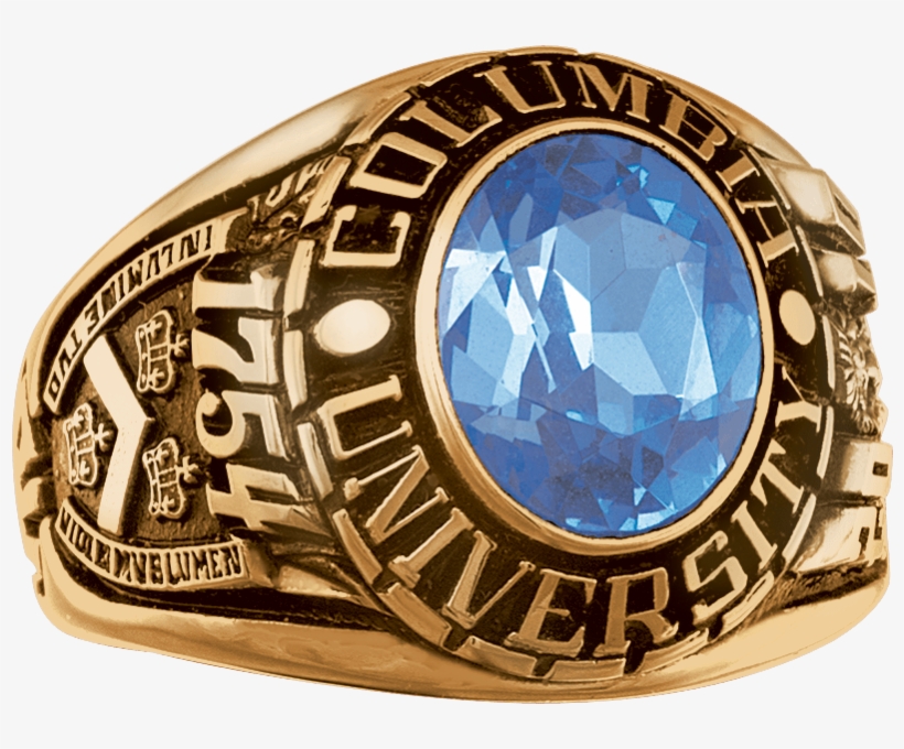 Columbia University Men's Traditional - Titanium Ring - 800x800 PNG ...