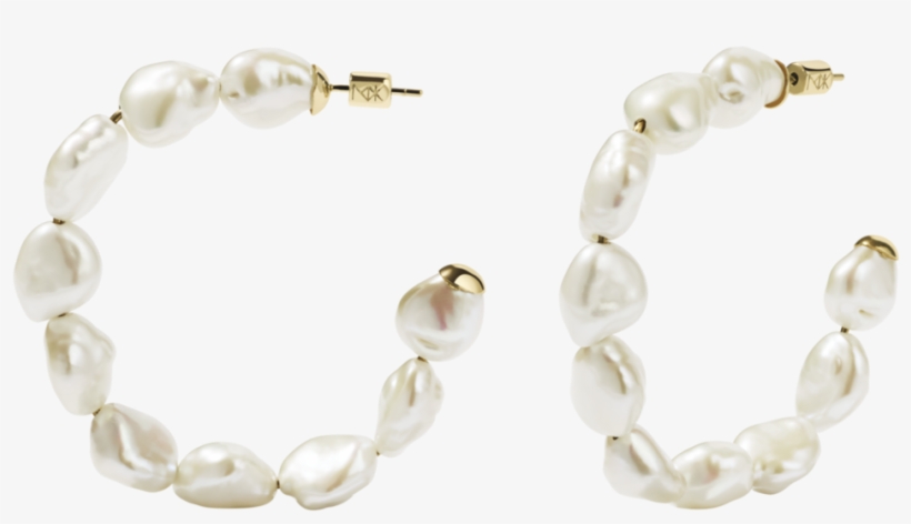Romeo Hoop Earrings 9y Crop Center - Pearl, transparent png