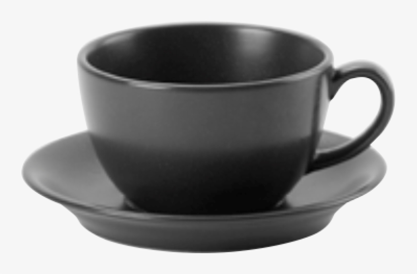 Porcelite 322125gr Seasons Graphite Bowl Cups & Saucer - Cup, transparent png