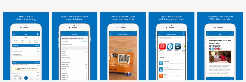 Myfitnesspal App Design, transparent png