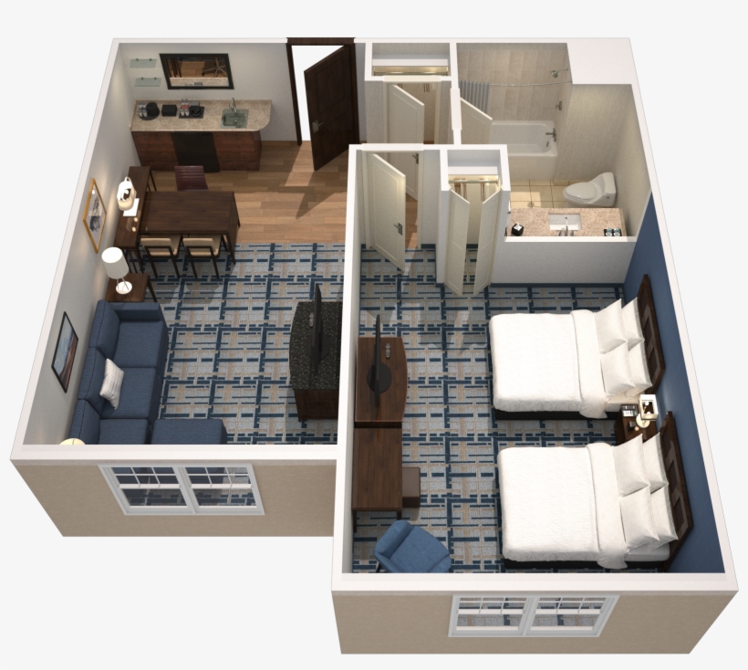 One Bedroom Suite Queen/queen - Embassy Suites Anchorage, transparent png