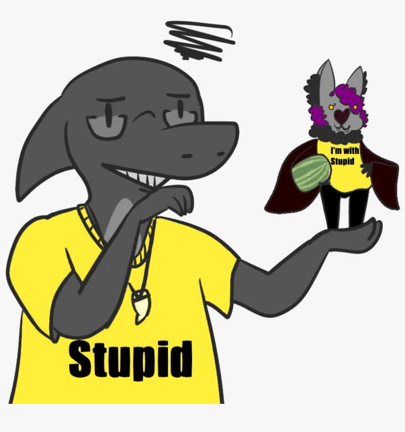 I'm With Stupid - Cartoon, transparent png