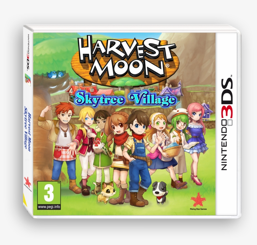 Skytree Village - Harvest Moon Skytree Village 3ds Cover, transparent png