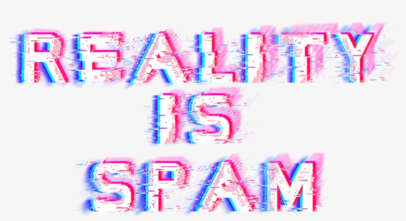 Sticker Spam Glitchy Glitch Aesthetic Holo Hologram - Majorelle Blue, transparent png