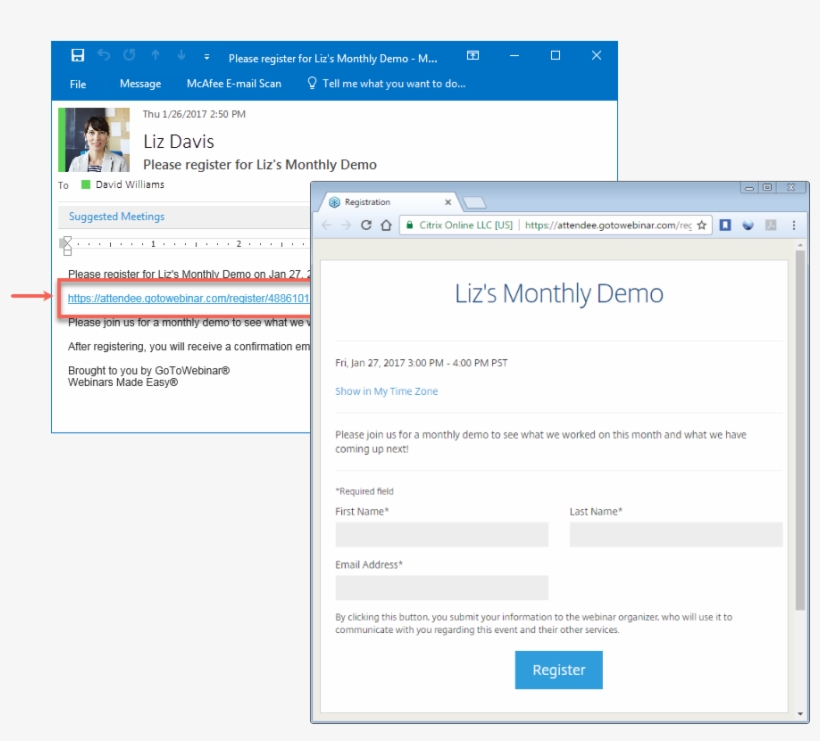 Return To Top - Gotowebinar Sample Webinar, transparent png