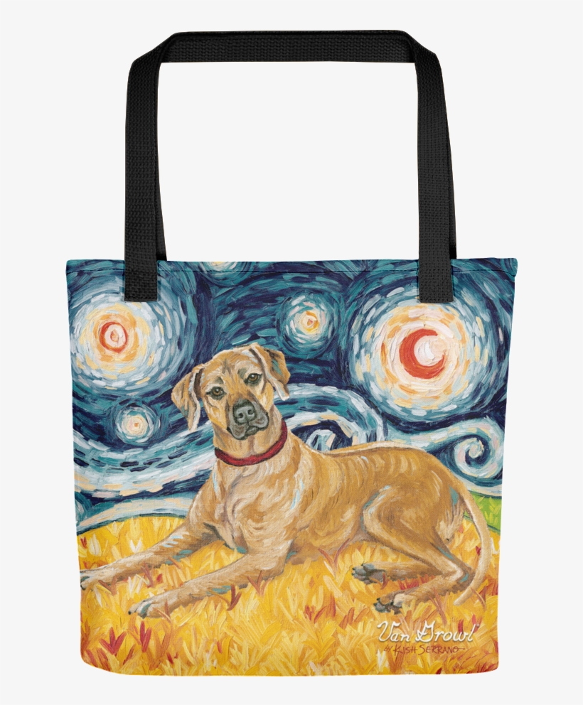 Rhodesian Ridgeback Starry Night Tote, transparent png