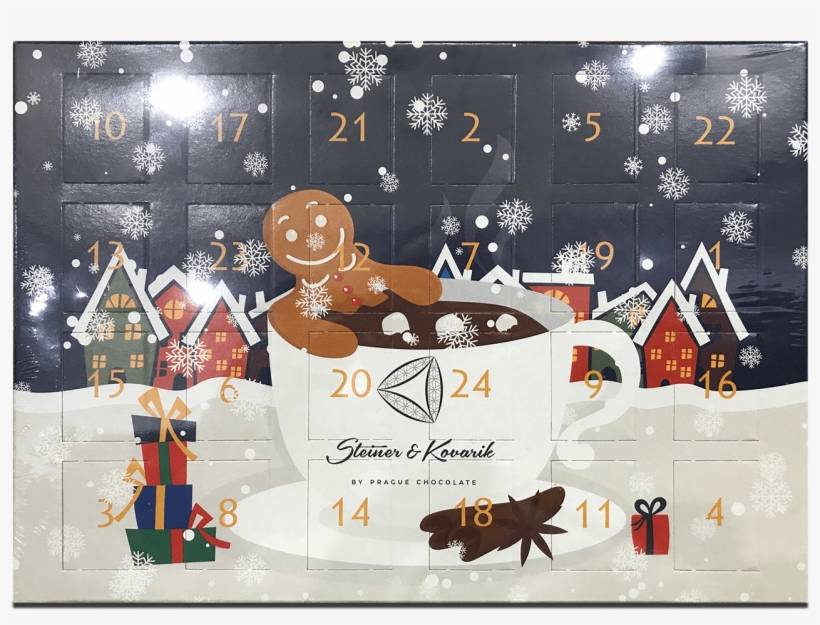 Advent Table Calendar Milk Chocolate 60g - Poster, transparent png