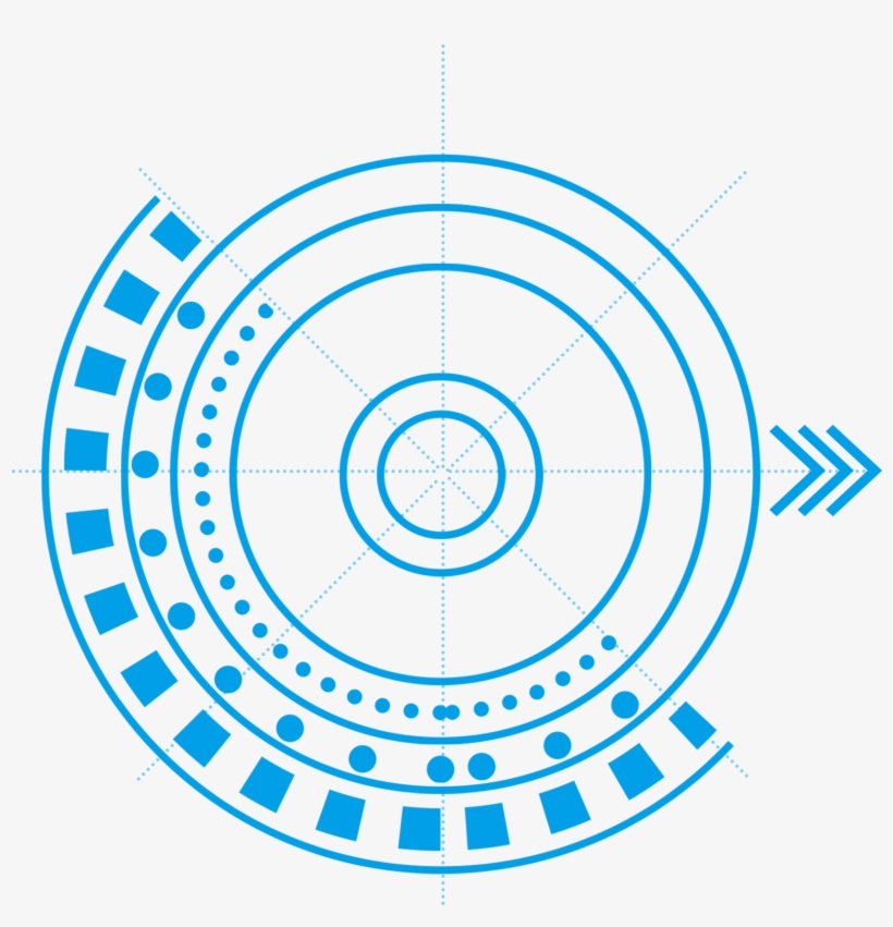 Borda De Tecnologia Azul Futurista Frame Png E Psd - Great Nest Of Being, transparent png