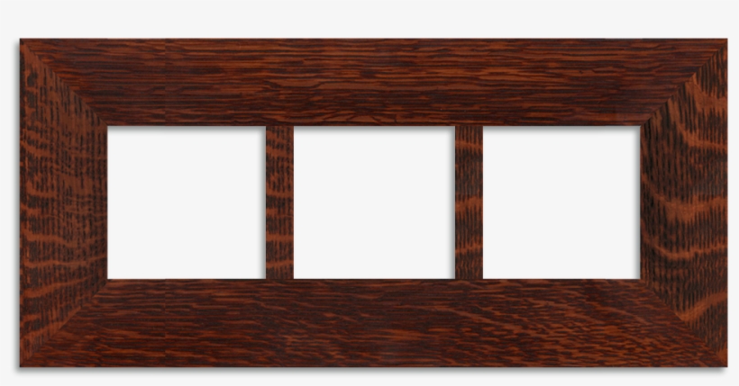 Craftsman Oak Triple 2-inch Oak Park Frame Hung Horizontally - Cylinder Head, transparent png