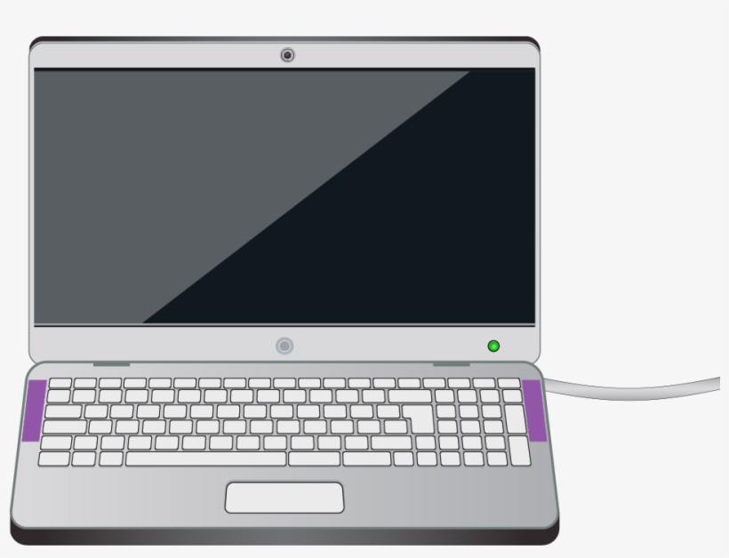 A Laptop Computer With The Built-in Speakers Highlighted - Laptop Parts Of Computer, transparent png