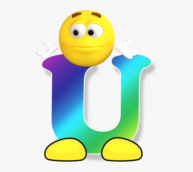 Alphabet “u ” Indian Baby Names, Hindu Baby Names - Smiley Alphabet Letters, transparent png