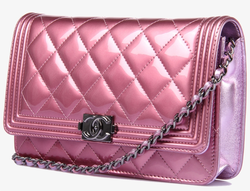 Pink Bag Leather Pearl Handbag Chanel Clipart - Chanel Bag Png, transparent png
