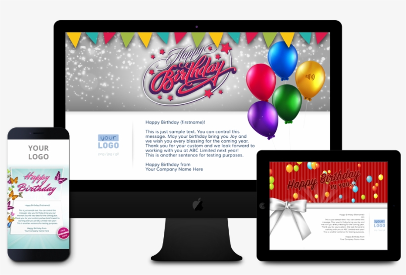 Personalised Business Birthday Ecards Compatible With - Greeting Card, transparent png