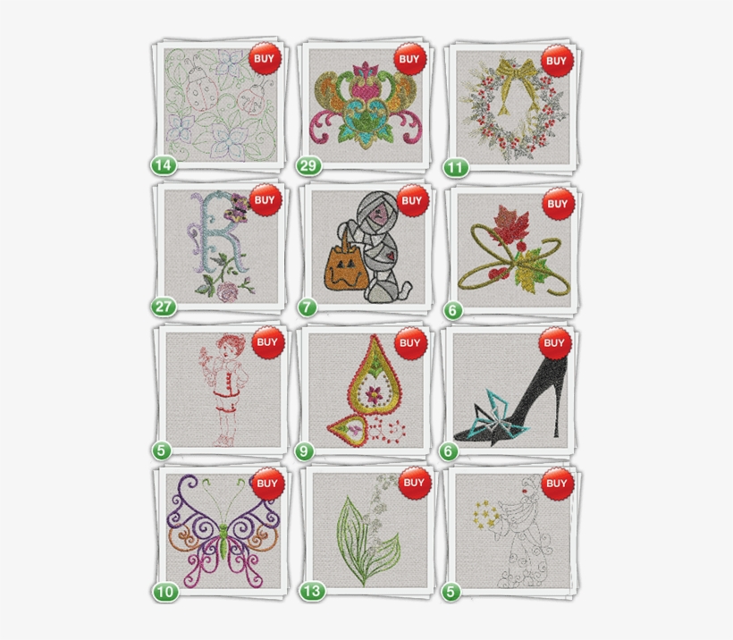 Embroidery Designs - Tulip, transparent png