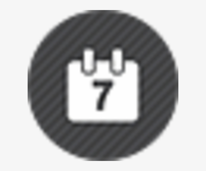 Calendar Date 2 Image - Circle, transparent png