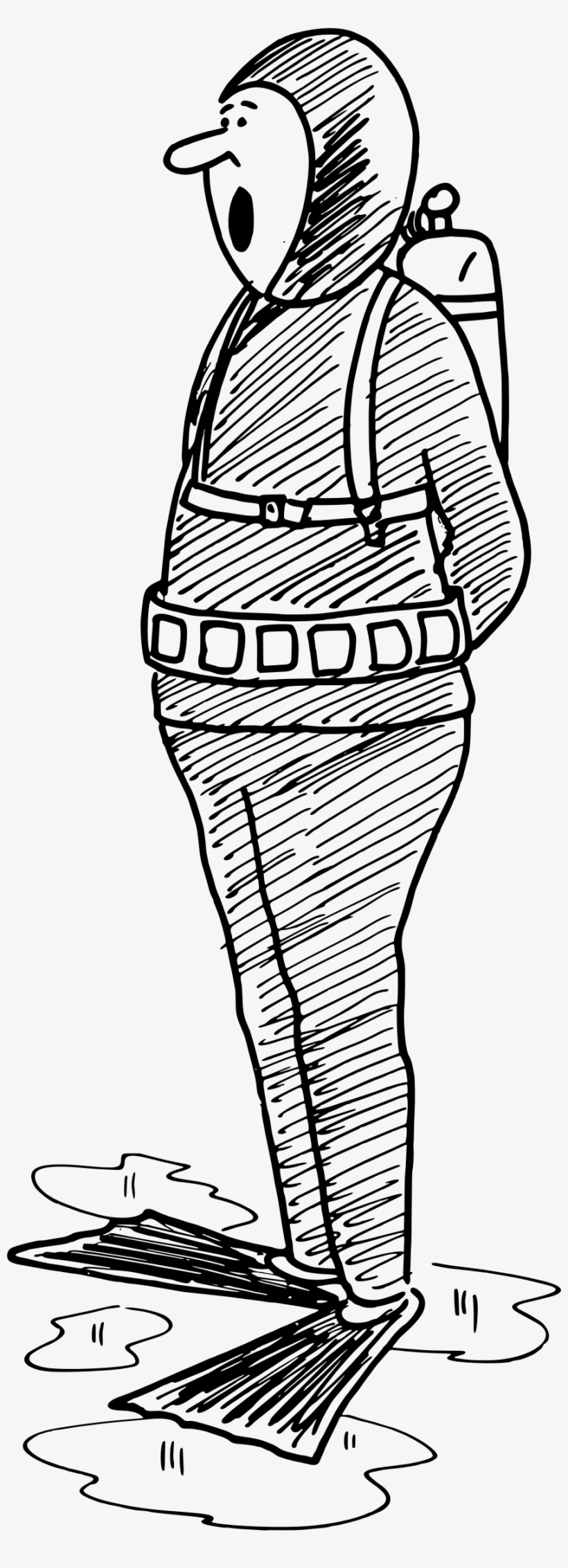 This Free Icons Png Design Of Diver 3, transparent png