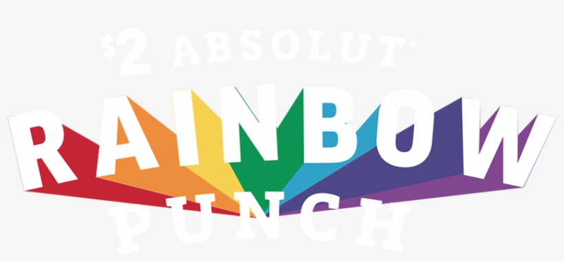 $2 Absolut® Rainbow Punch - Graphic Design, transparent png