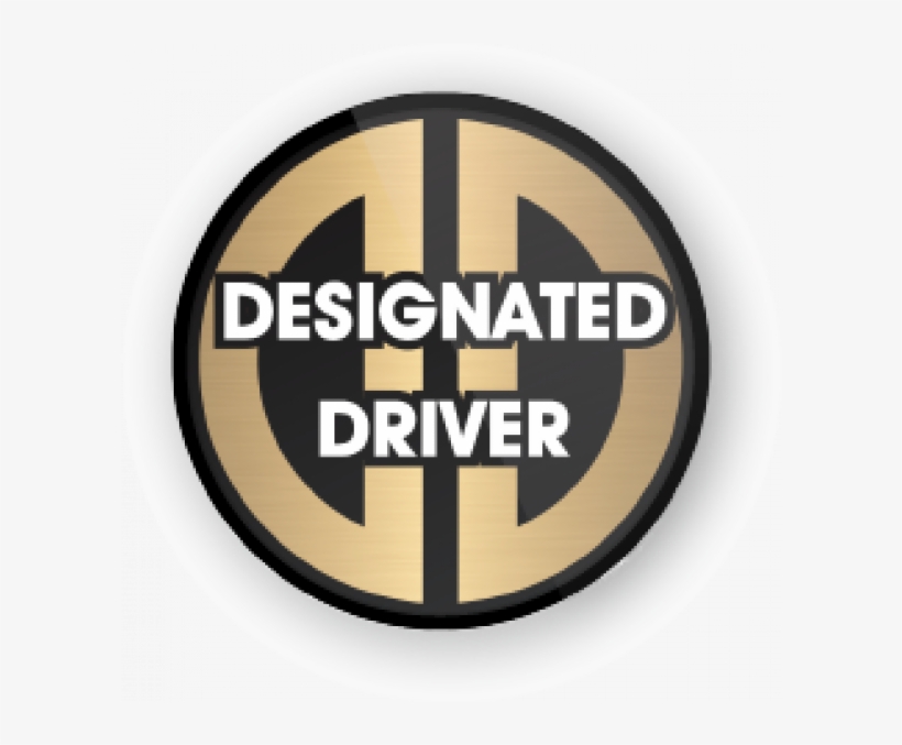 Posh Designated Driver Button - Circle, transparent png
