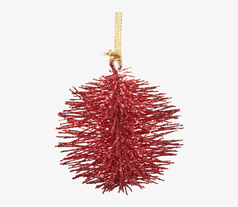 Bobble With Glitter, Small, Red - Christmas Ornament, transparent png