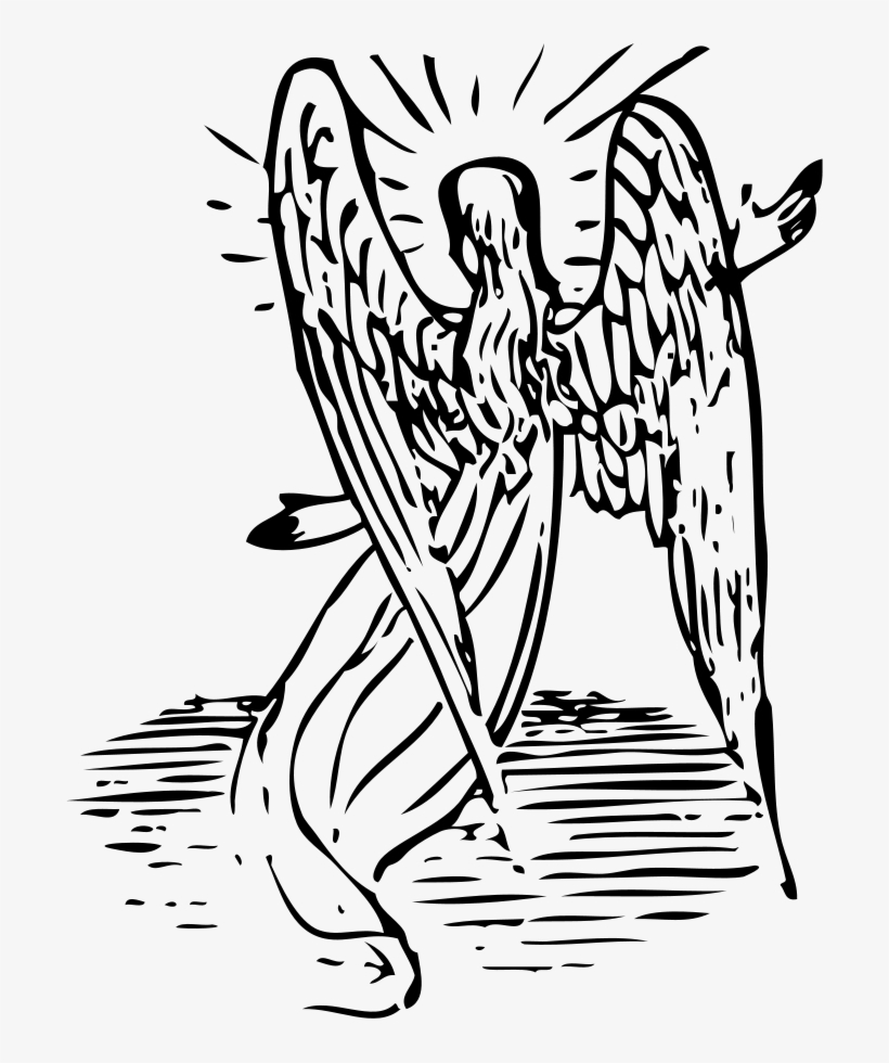 Angel From Behind Png, transparent png