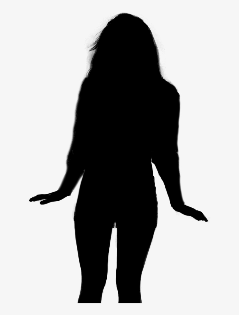 Young Girl - Silhouette, transparent png
