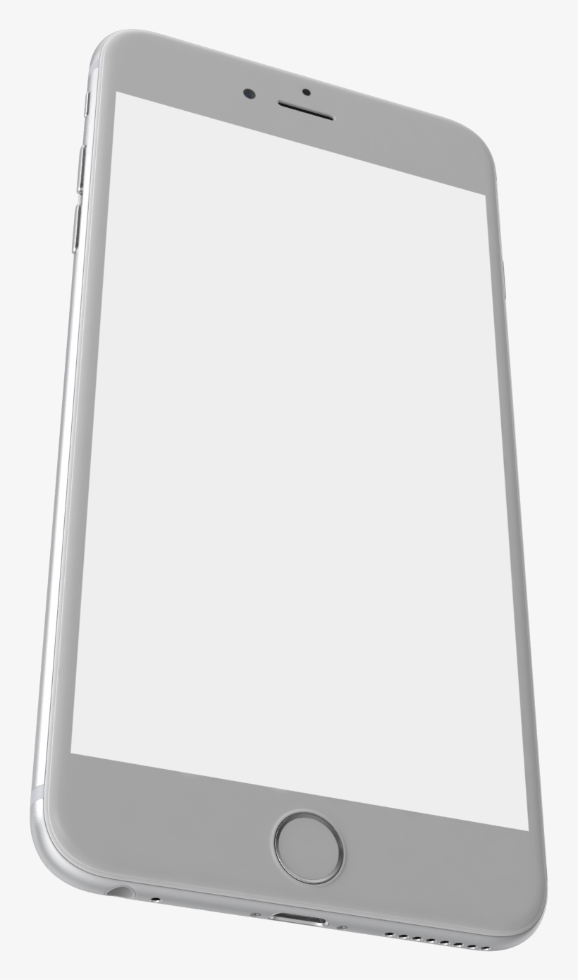 Iphone 6 Plus Silver Png Image - Smartphone, transparent png