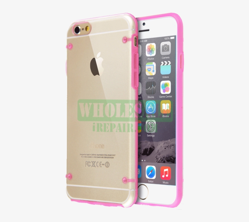 Iphone 6 Hot Pink Transparent Bumper Protector Case - Slim Transparent Crystal Clear Hard Tpu Cover Case, transparent png