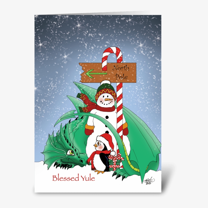 North Pole Greeting Card - Gift, transparent png