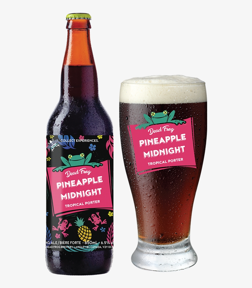 Pineapple Midnight Tropical Porter - Dead Frog Winter Beeracle, transparent png