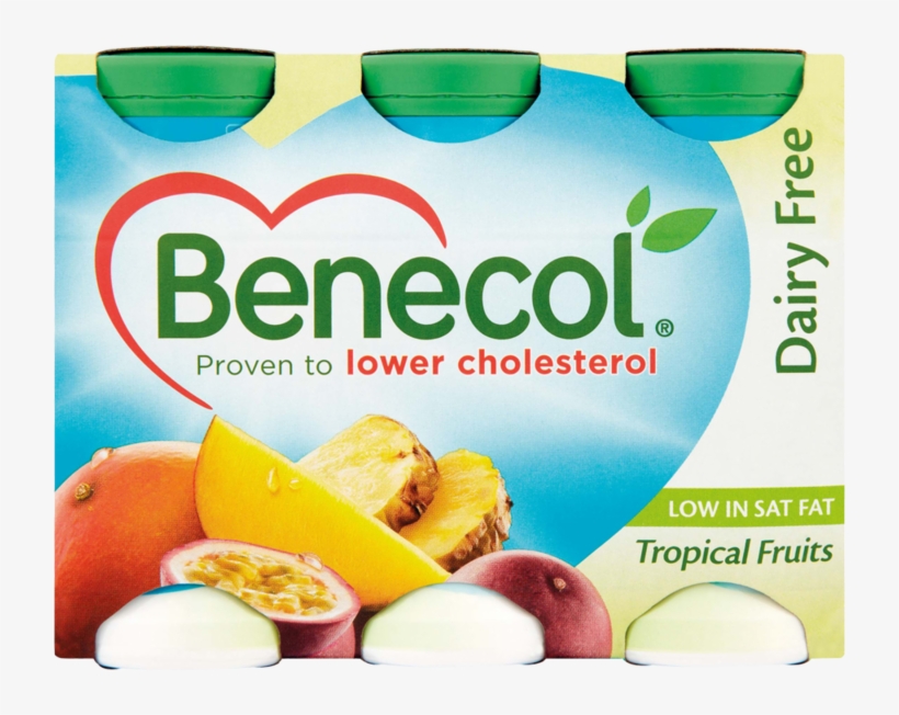 Benecol Dairy Free Drink Tropical 6pk - Benecol Yogurt Drink, transparent png