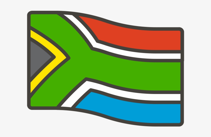 South Africa Flag Emoji - Graphic Design, transparent png