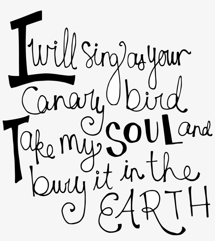 Todays Song And Doodle Is A Song From One Of The Bands - Calligraphy, transparent png