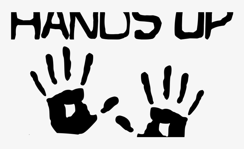 No, @wapo "hands Up, Don't Shoot" Was Not Last Year's - Black Stop Hand Sign, transparent png