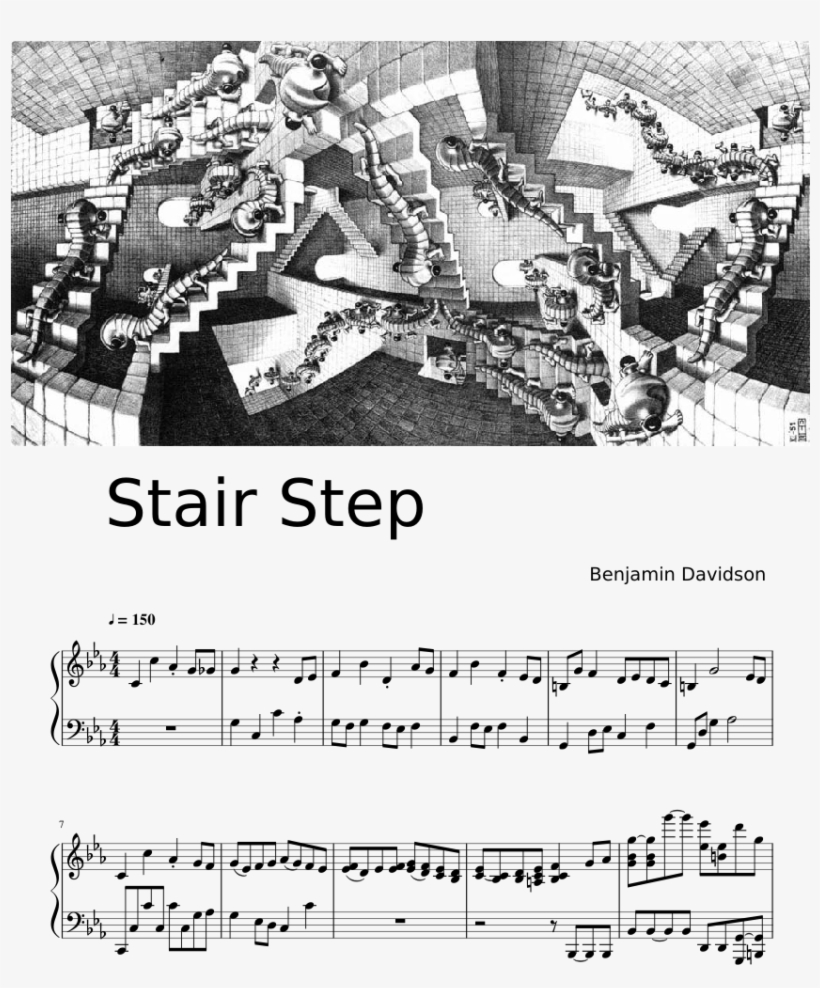 Drawings Illusions Staircase, transparent png