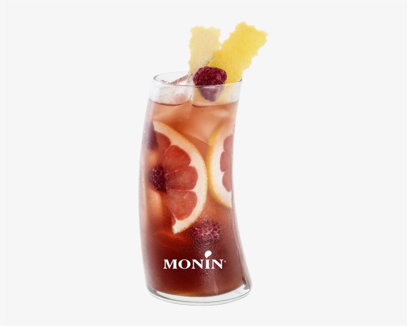 Raspberry And Pink Grapefruit Iced Tea - Monin, transparent png