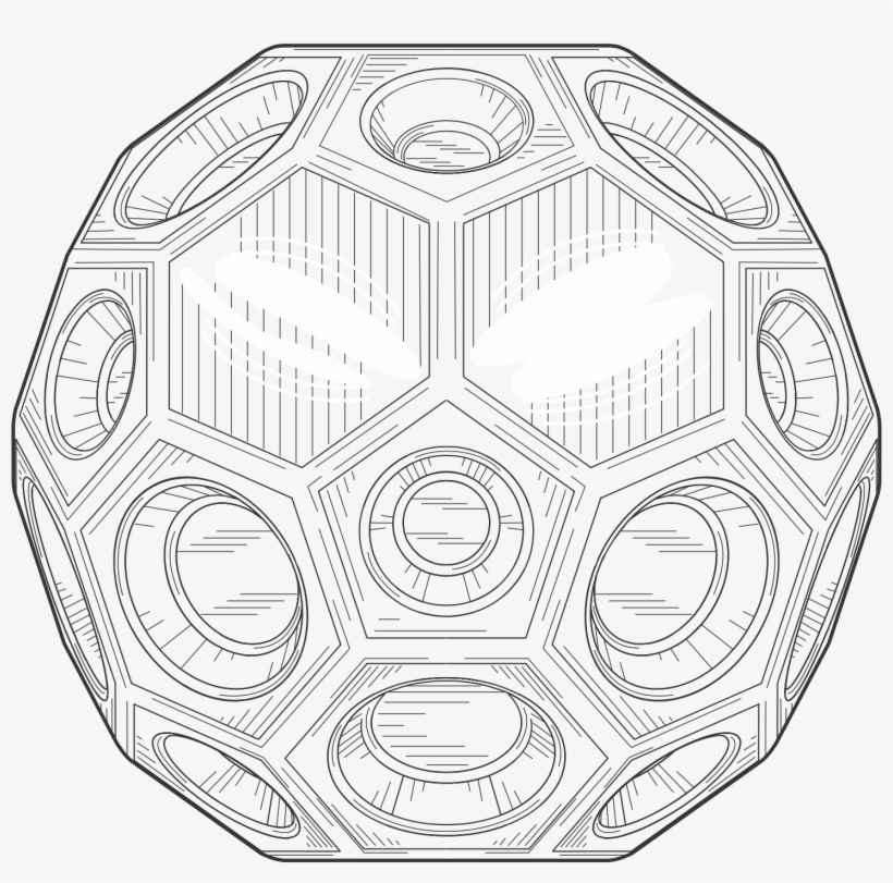 This Free Icons Png Design Of Multi-sided Game Ball, transparent png