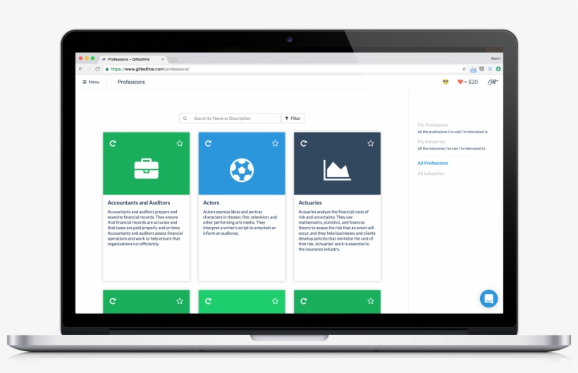Explore Professions And Industries, And Save Your Favorites - Container Tracking User Dashboard, transparent png