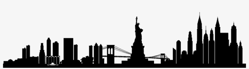 New York City Png Skyline New York City - New York City Skyline Silhouette Transparent, transparent png
